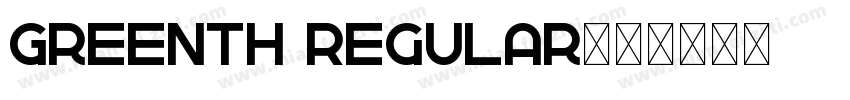 Greenth Regular字体转换